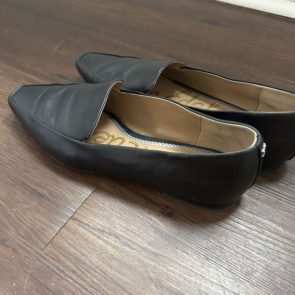 Sam Edelman Emelie Square Toe Loafers Flats Slip Soft Black Leather Womens 10 - Picture 4 of 11